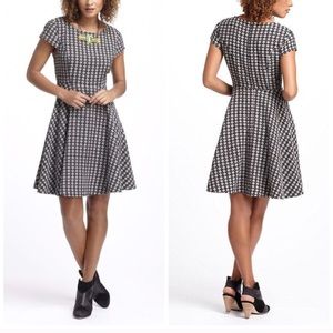Anthropologie jacquard circle dress